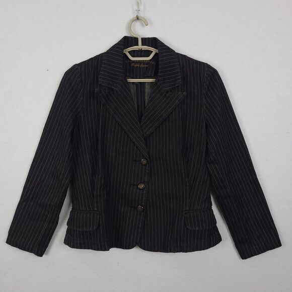 Lauren Ralph Lauren Jackets & Blazers - Lauren Ralph Lauren LRL Blazer Womens M Black Pinstripe Single Vent 3 Button Y2K